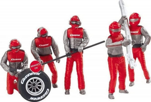 Carrera - 20021131 - Carrera 20021131 Set de figuri Mecanic, echipaj roșu