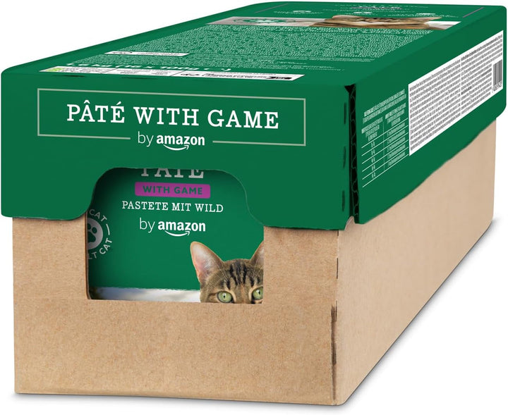 By Amazon Hrană pentru pisici, umedă, pateu cu păsări de curte, 100 G, 16 bucăți (înainte de viață)