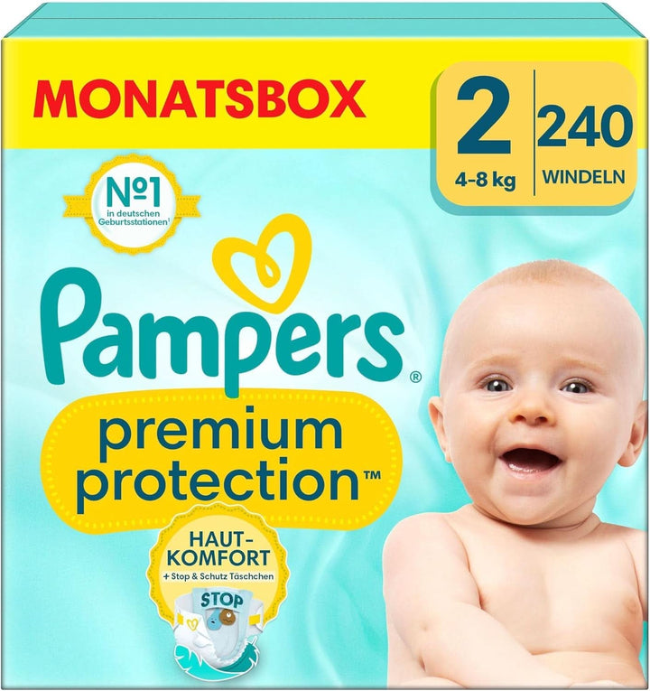 Pampers Baby Nappies mărimea 4, Premium Protection, Nappies, 174 buc. , 9Kg - 14Kg