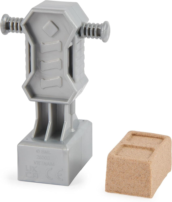 Rubble & Crew - Set de figurine de acțiune cu figurină Rubble & Mix, 2 jucării de construcție și 85G nisip cinetic de construcție, jucărie potrivită pentru copii de la 3 ani în sus