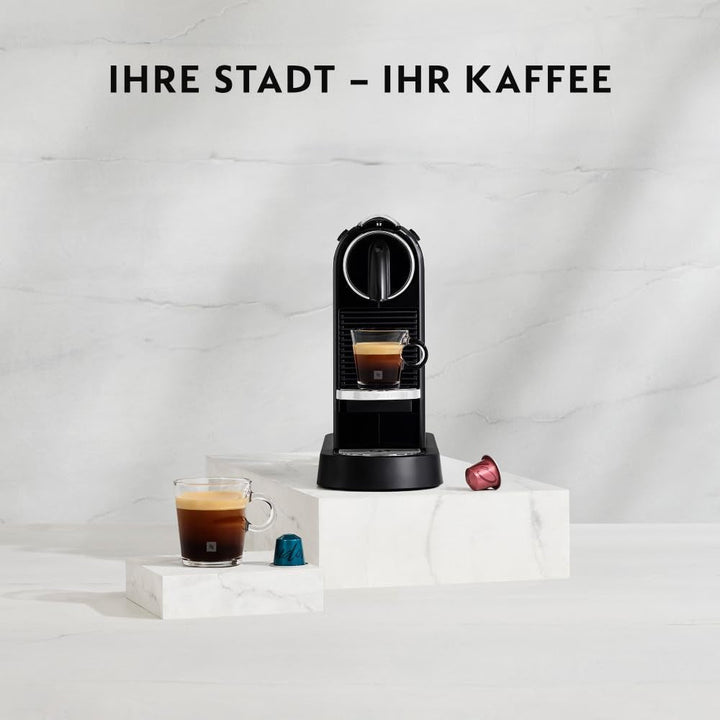 De'Longhi Nespresso Citiz EN167.B Espresso Machine negru cu pompă de înaltă presiune