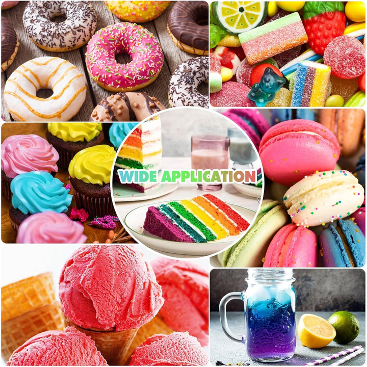 Lebensmittelfarbe Gel - 4.5Oz Konzentrierte Gel Lebensmittel Farben Für Kuchen Dekoration, Backen, Kekse, Macaron - Zuckerfrei Food Coloring Für Getränken, Tortendeko, DIY Slime, Osterei (Weiß)
