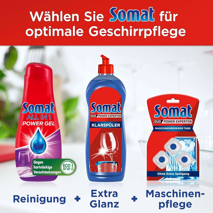 Somat All in 1 Power Gel (67 cicluri de clătire), Lichid de spălat vase pentru curățare puternică