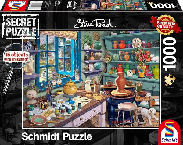 Schmidt Spiele 59656 Studioul artistului, 1000 piese Puzzle secret