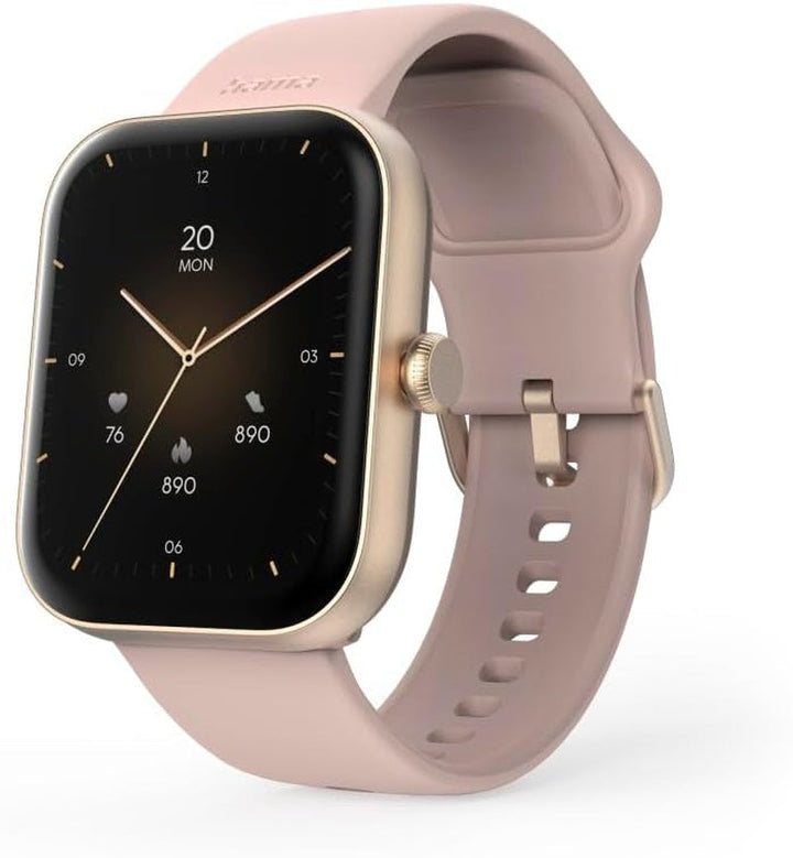 Hama Smartwatch (ecran color 1.65", funcție telefon, Whatsapp, e-mailuri etc., asistent vocal, rezistent la apă, fitness tracker cu 100 de sporturi + ritm cardiac, oxigen din sânge, calorii etc.) negru