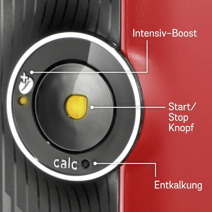 Mașină de cafea cu capsule Bosch Tassimo Finesse TAS16B7 Mașină de cafea By, 70 de băuturi, cafea mai intensă la apăsarea unui buton, deconectare automată, dozare perfectă, economie de spațiu, 1400 W, roșu