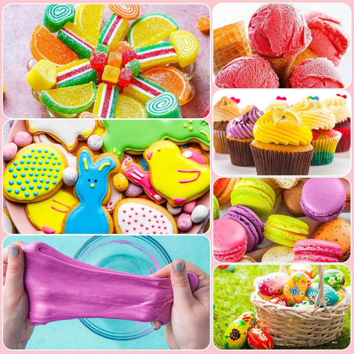 Lebensmittelfarbe Gel - 100Ml Gel Lebensmittel Farben Für Kuchen, Backen, Kekse, Macaron - Zuckerfrei Konzentrierte Farbe Food Coloring Für Tortendeko, Getränken, Osterei, DIY Slime (Weiß) Naty Shop