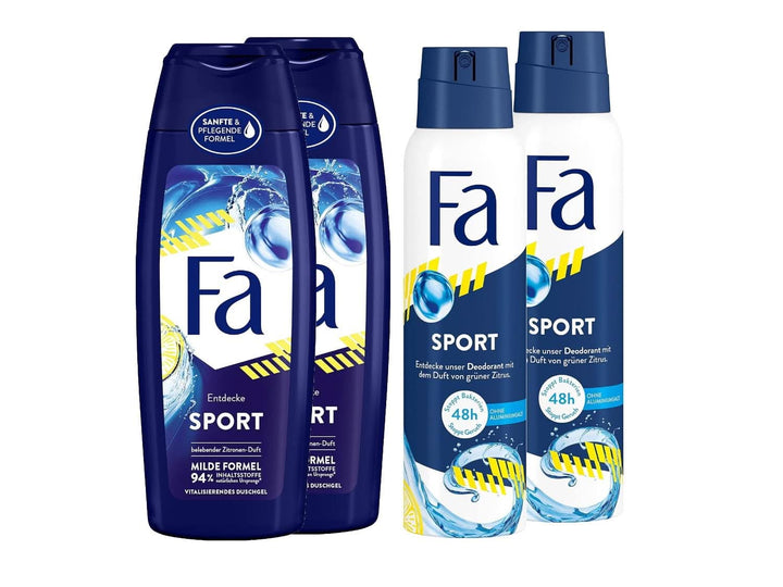 FA Gel de duș Sport, pachet de 6 x 250 ml