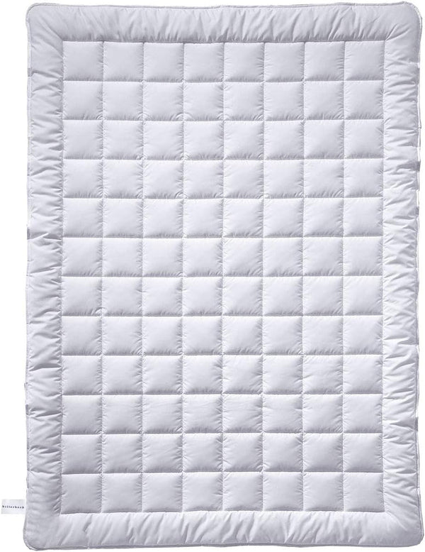 Plapumă Billerbeck Jasmin Superlight - plapumă de vară - 135 X 200 Cm - plapumă din bumbac, plapumă răcoritoare - 90 % viscoză (bambus) 10 % poliester (airsoft), alb