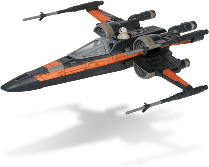 Bizak Star Wars Micro Galaxy Squadron Poe Dameron T-70 X-Wing 12 Cm Vehicul cu două figuri Poe Dameron și BB8 (62610040)