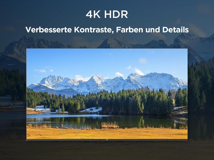 TCL 43V6C 43 Zoll Direct LED TV, 4K HDR Fernseher, Smart TV Mithilfe Von Google TV (Dolby Audio, Motion Clarity, Kompatibel Mit Google Assistant & Alexa)