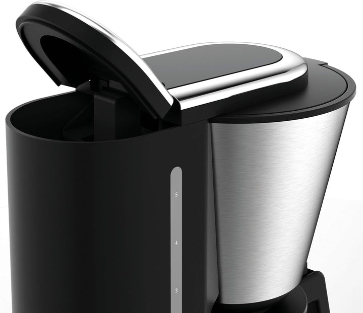 WMF Küchenminis Aroma filtru de cafea cu ulcior de sticlă, filtru de cafea, filtru de cafea mini 5 cești, placă de încălzire cu oprire automată, 760 W