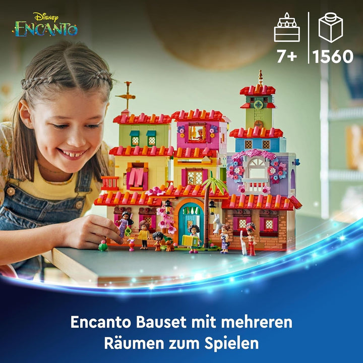 LEGO Ç€ Disney Encanto Casa magică a Madrigalilor, Casa de păpuși pentru copii cu figura de joc Mirabel, jucărie de construcție pentru fete și băieți de la 7 ani 43245
