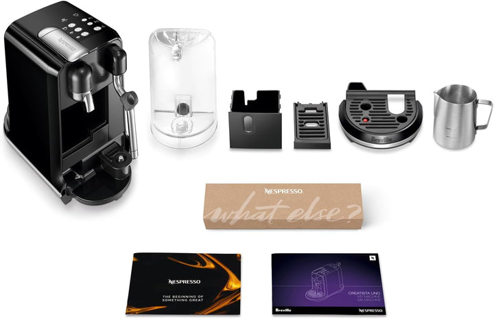 Cafetiera Sage Nespresso Creatista Uno, SNE500BKS, negru lucios