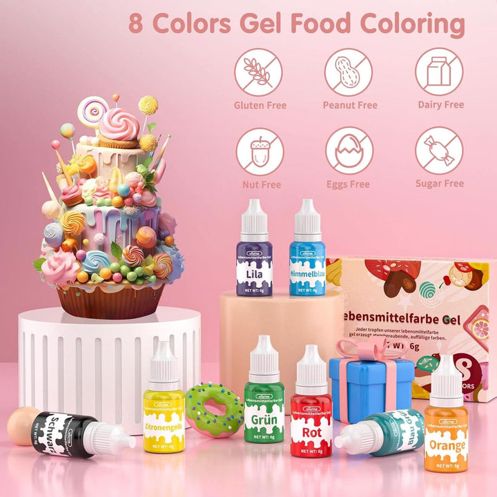 Coloranti alimentari gel, 6 grame sau 10 grame