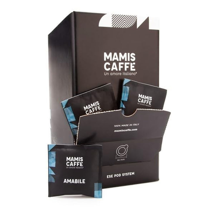 Mamis Caffè Amabile (1 Kg) - Ganze Espressobohnen - Mittel Gerösteter Kaffee Mit Süßen Untertönen - Italienischer Espresso Mit Dicker Crema - Perfekt Als Espresso, Cappuccino Oder Latte Macchiato