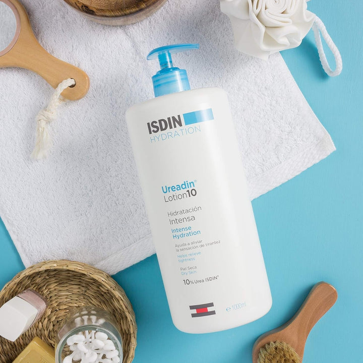 ISDIN Ureadin Lotion 10 (1000ml) | Loțiune de corp cu hidratare intensivă pentru pielea uscată 10% uree