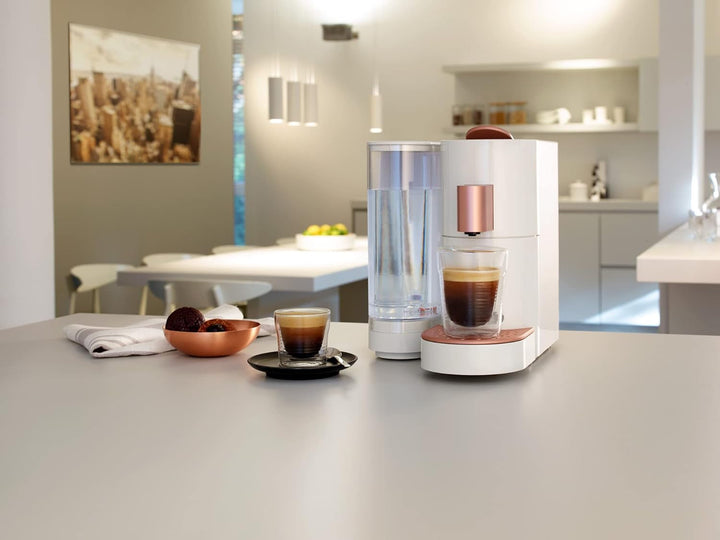 K-Fee 710351 TWINS II mașină de capsule pentru cafea, ceai și cacao, 1455, plastic, 2,3 litri, bej-bronz