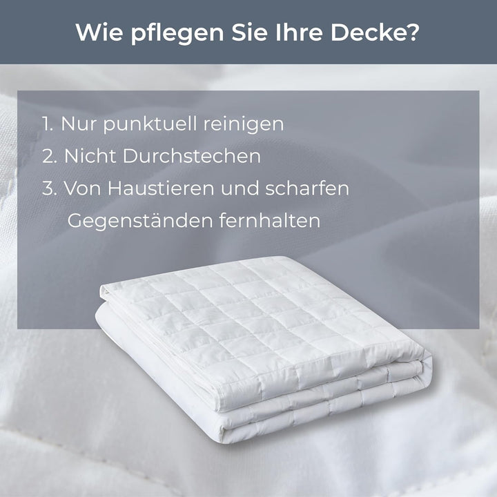 Degrees of Comfort Gewichtsdecke 135X200Cm 7Kg, anti Stress Therapiedecke Aus 100% Baumwolle, Schwere Decke Beschwerte Decke FÃ¼r Erwachsene Kann Den Schlaf Verbessern Und Stress Abbauen