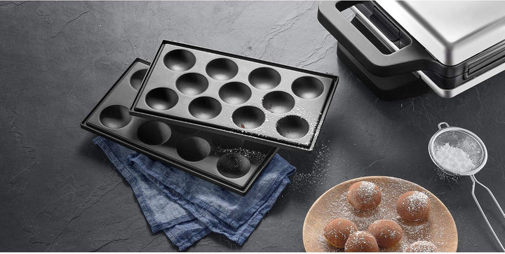 WMF Lono Snack Master Zubehör, Muffin Platten-Set, Cupcake Maker, 2 Abnehmbare Plattensets, Antihaftbeschichtet