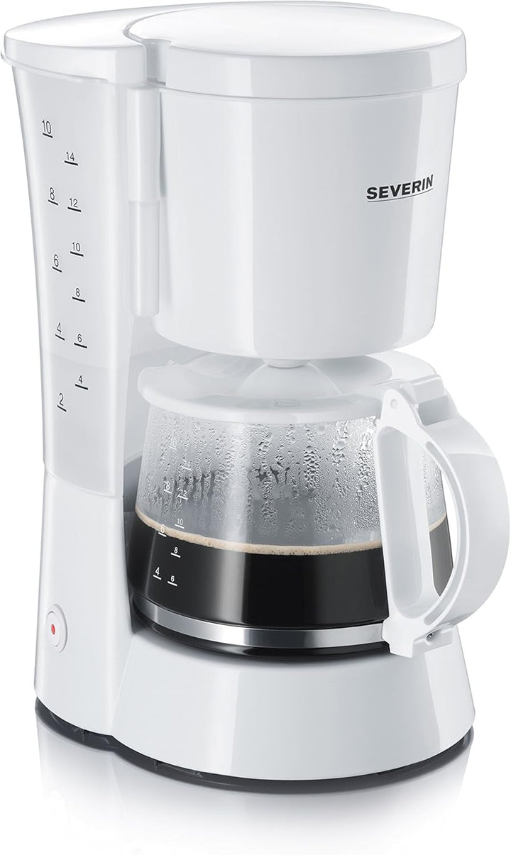 SEVERIN Cafetieră cu filtru cu ulcior din sticlă, Cafetieră pentru până la 10 cești per ulcior, Pentru savurarea cafelei aromate, Funcționare simplă, Cu placă de încălzire, Negru, KA 4479