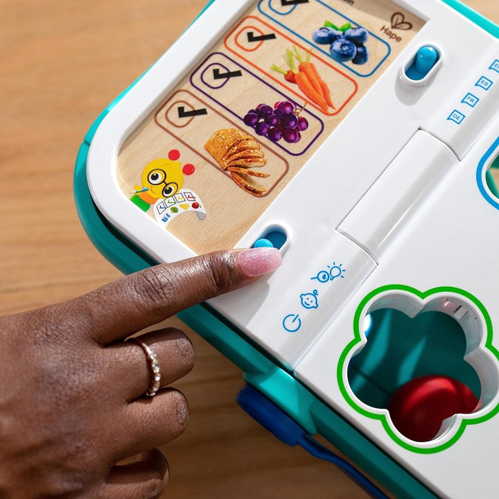 Jucărie Baby Einstein + Hape Magic Touch Register Pretend to Check Out, cu sunete reale și muzică, de la 9 luni în sus Jucarii Bebe Naty Shop