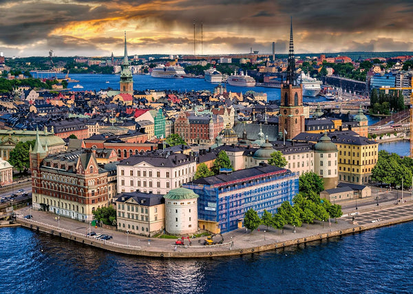 Ravensburger Puzzle Locuri scandinave 12000114 - Stockholm, Suedia - puzzle jigsaw de 1000 de piese pentru adulți și copii de peste 14 ani
