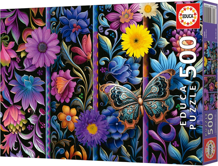 Educa - Puzzle de 500 piese pentru adulti | Badda Bloom. Dimensiuni: 48 X 34 cm. Include lipiciul de puzzle Fixpuzzle. Pentru 11 ani (19909)