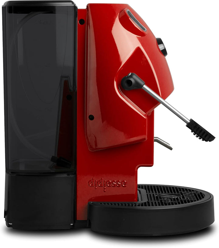 Cafetiera Didiesse cu tampoane, 44 Mm, model Baby Frog Pad Maker - Compact 450 W - cu funcție de așteptare și rezervor de 1,5 L (roșu)