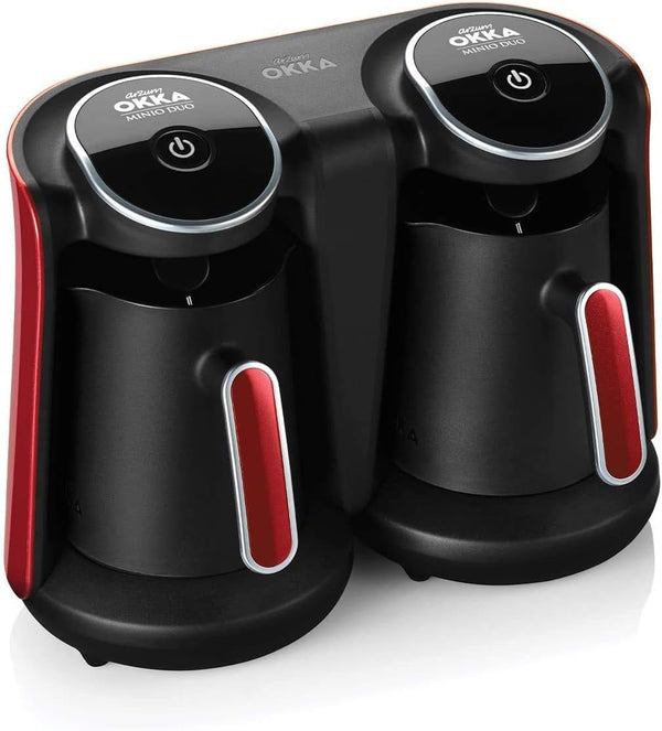 Arzum Okka Minio Duo filtru de cafea, OK006-N, Capacitate 1-8 cești, Cafetieră lavabilă, Sistem de alarmă acustică, Design compact, Putere 880W, Lingură de măsurare cafea