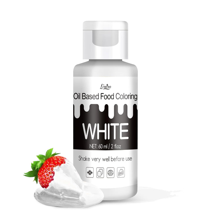 Fettlösliche Lebensmittelfarbe - 60Ml Ölbasis Lebensmittelfarben Für Schokolade, Süssigkeit, Kuchen, Backen, Macaron - Konzentrierte Food Coloring Für Tortendeko, Buttercream, Fondant (Schwarz)