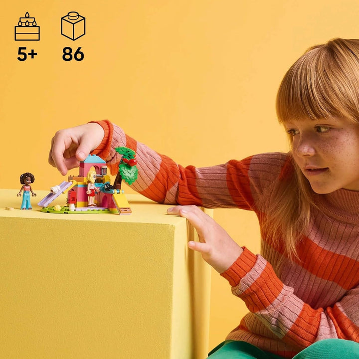 Loc de joacă pentru porcușorul de Guineea LEGO Friends, set de construcție și joacă pentru jocuri de rol imaginative cu 2 minifigurine și 2 animale, jucărie pentru fete de la 5 ani, set de animale 42640