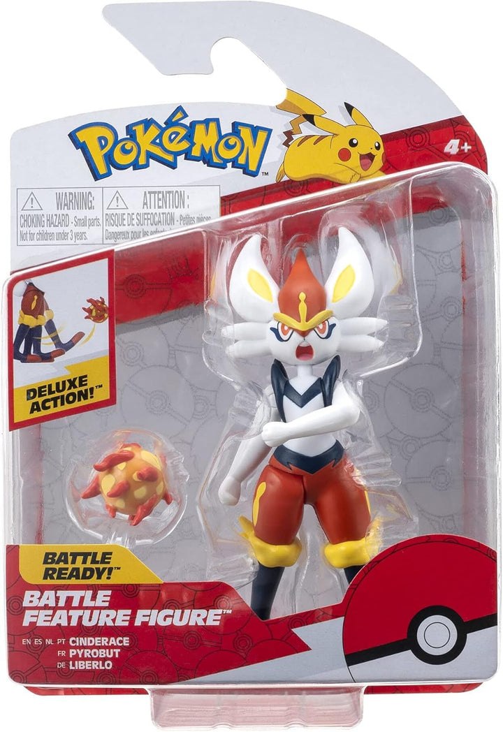 Pokémon PKW0164 - Battle Feature Figure - Liberlo, figură mobilă oficială, 11,5 cm