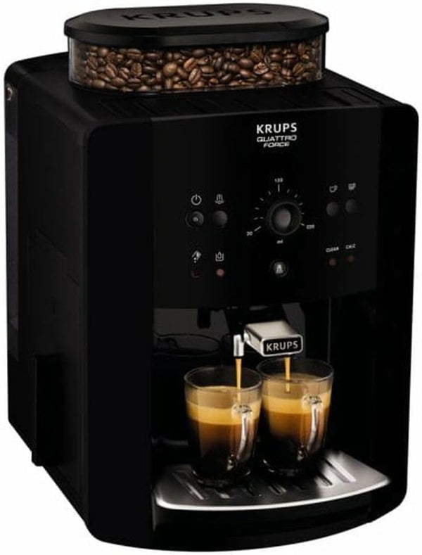 Aparat de cafea complet automat Krups Arabica Picto Quatrro Force EA8110, negru