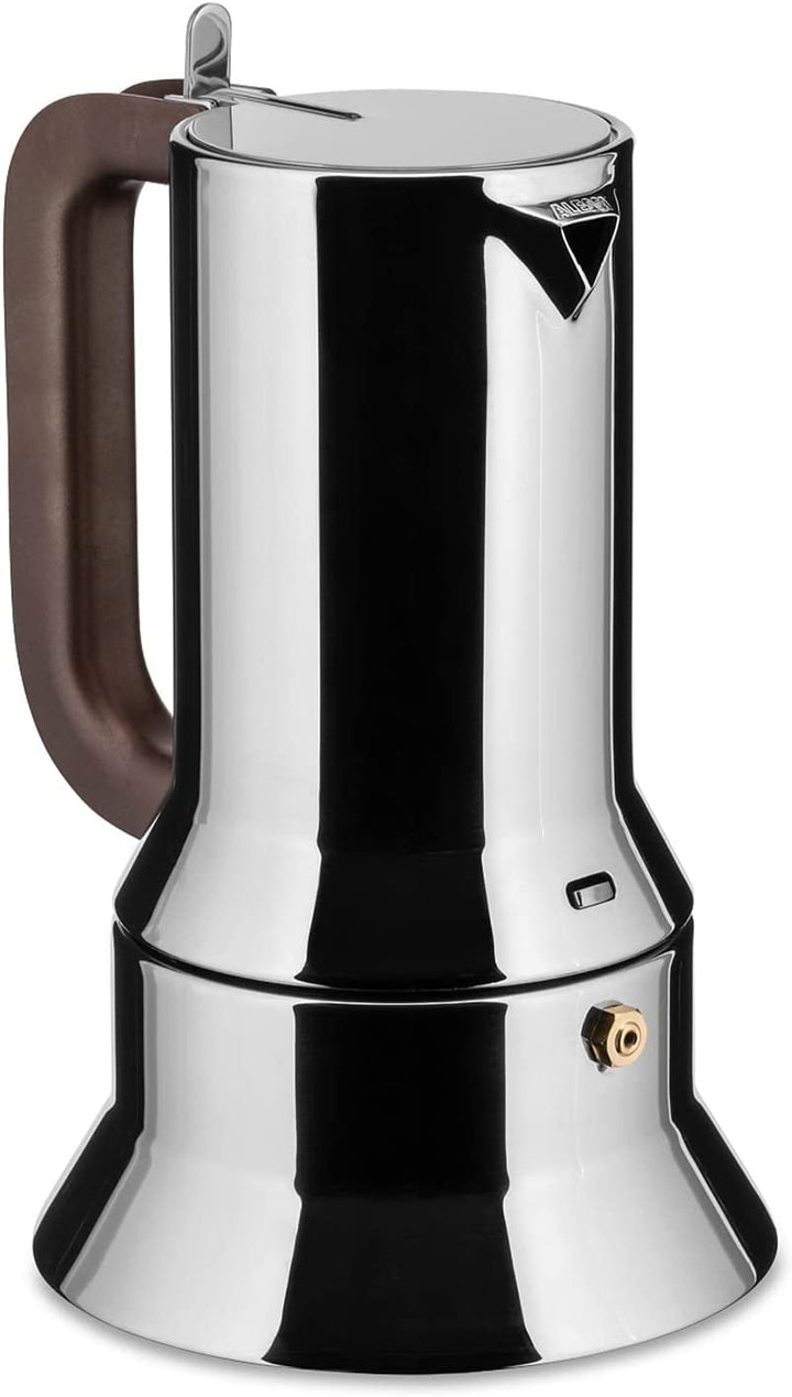 Alessi 9090/6 Espressoar 6 cești Pentru inducție, oțel inoxidabil, argintiu, 15.5 X 13.5 X 27 Cm