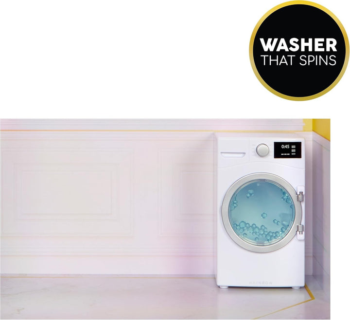 Rainbow High Townhouse - Casă de păpuși din lemn cu 3 etaje cu 5 camere colorate și terasă - Casă complet mobilată cu lift și accesorii funcționale - Jucărie pentru copii de la 4 la 12+ ani
