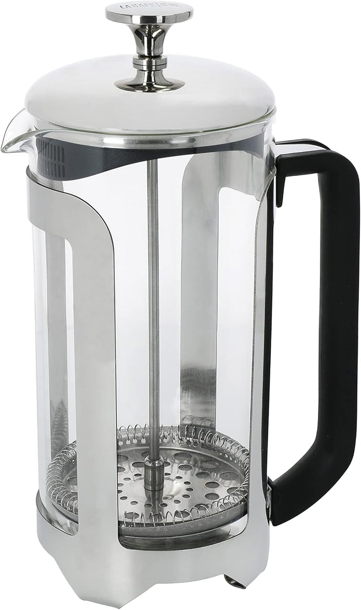 Cafetiera La Cafetière Roma Fabricat din oțel inoxidabil, 4 cești, argintiu, în cutie cadou