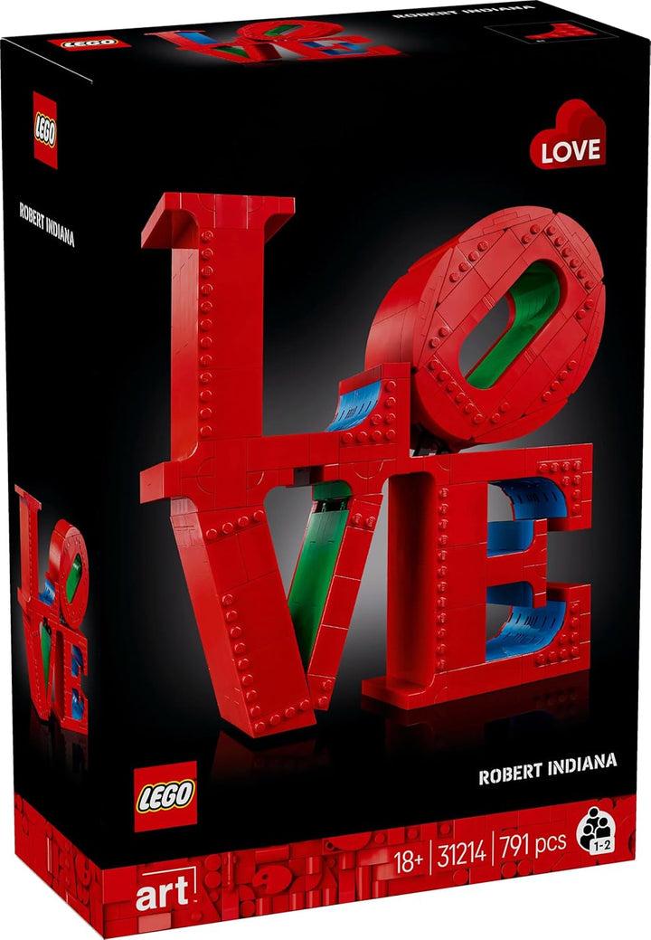 LEGO Art Love, set de construcție pentru adulți, decorațiuni pentru casă, cadou de Ziua Îndrăgostiților și Ziua Mamei, cadou pentru femei și bărbați, activitate creativă pentru iubitorii de artă și design 31214