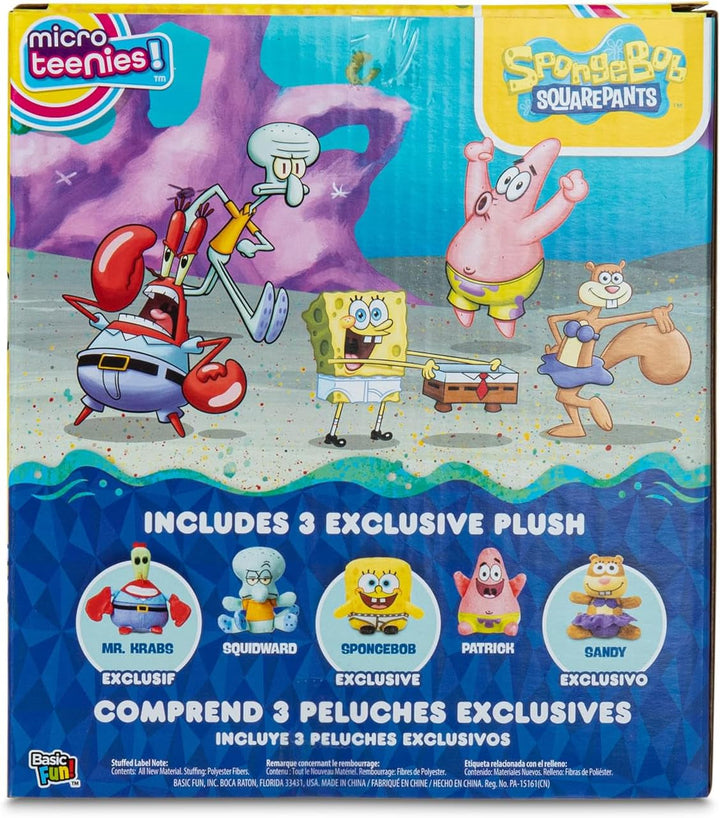 Basic Fun Micro Teenies - Spongebob Squarepants Collector 5-Pack | Cu 3 figuri rare