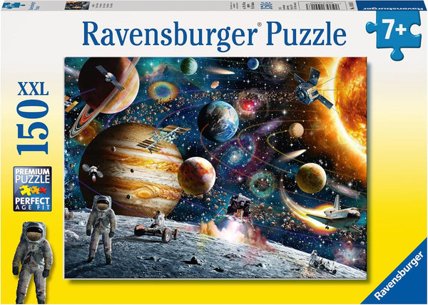 Ravensburger puzzle pentru copii - 10016 În spațiu - Puzzle spațial pentru copii cu vârsta de peste 7 ani, cu 150 de piese în format XXL