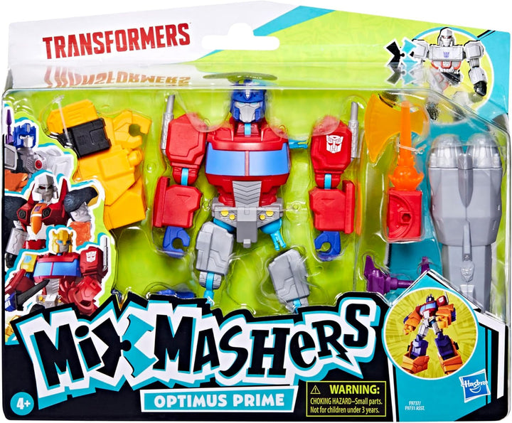 Transformers Mixmashers Optimus Prime Personalizabil Deluxe Action Figure & Accesorii
