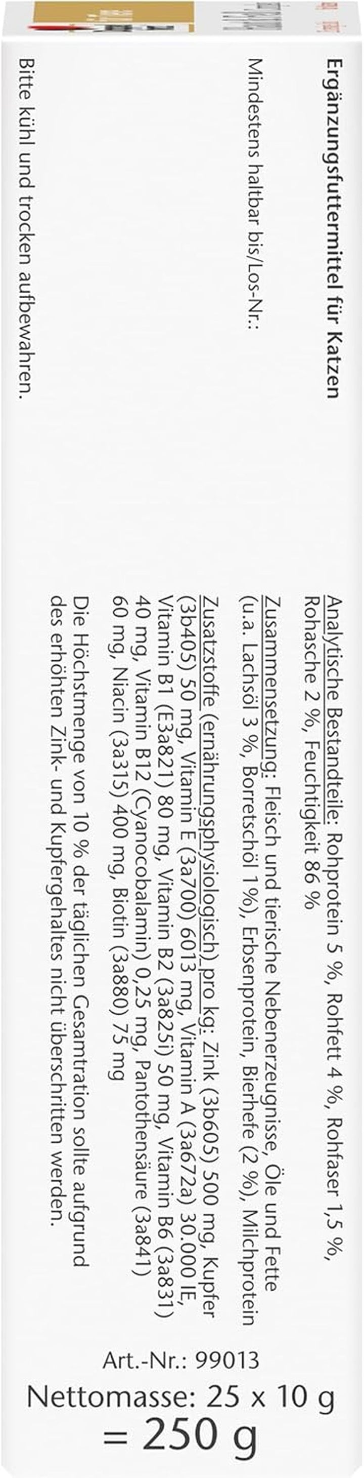 Double Heart Skin And Fur Complex pentru pisici - cu importanți acizi grași Omega-3 și Omega-6 - 25 linguri