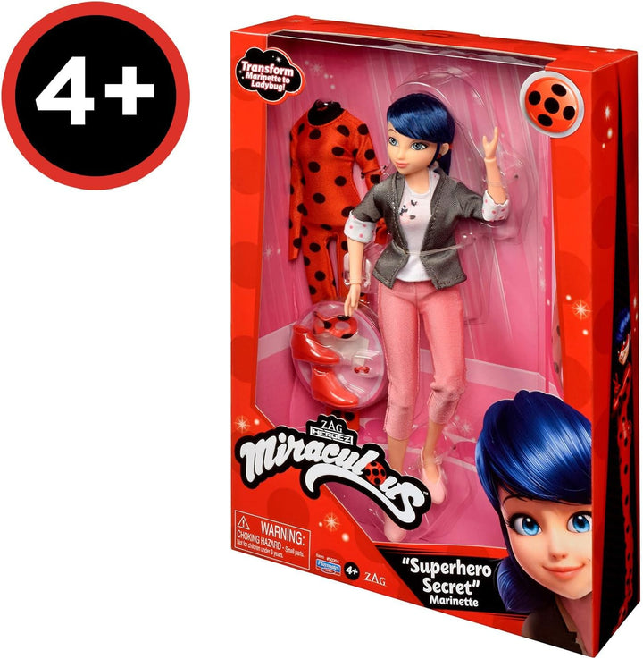Bandai - Miraculous Ladybug - Păpușă de îmbrăcat 26 cm cu două ținute - Ladybug - P50355