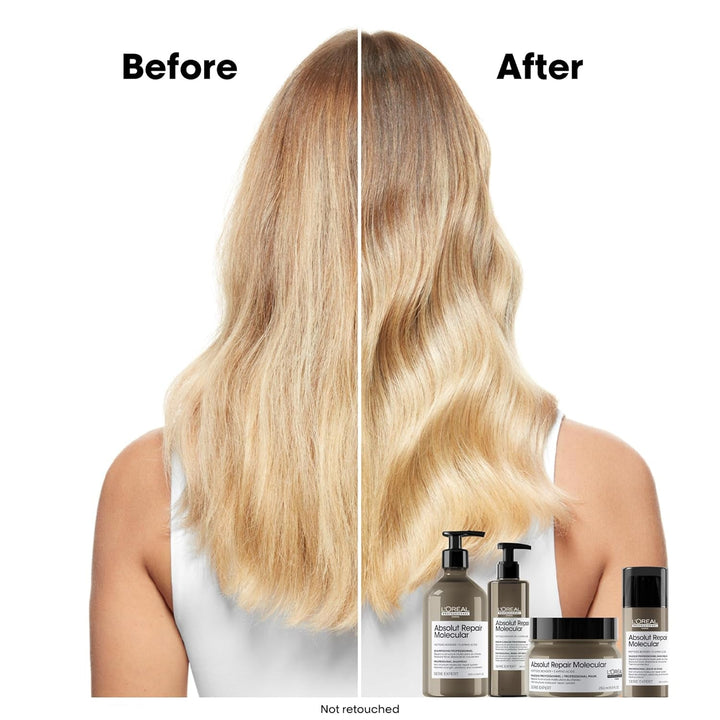 L'Oréal Professionnel Mască pentru păr structural deteriorat, Reparare moleculară profundă pentru mai multă suplețe, Cu peptide bonders și 5 aminoacizi, Series Expert, Absolut Repair Molecular Mask, 250ml Masca de par Naty Shop