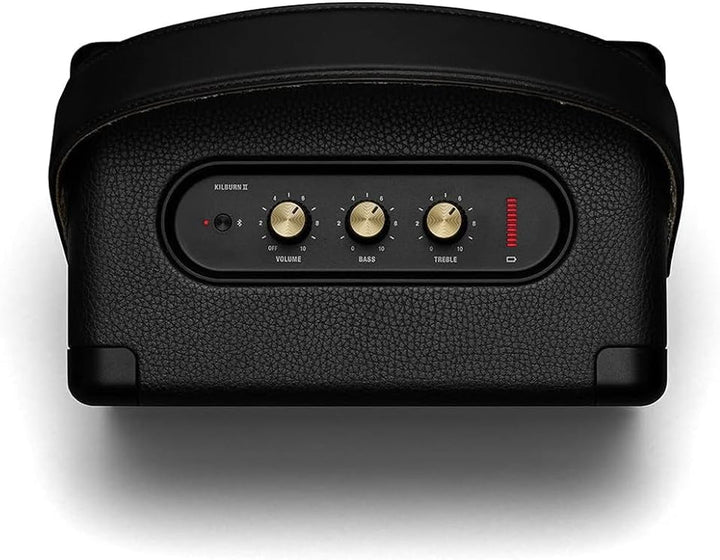 Marshall Kilburn II Difuzor portabil Bluetooth rezistent la apă, fără fir - negru și alamă