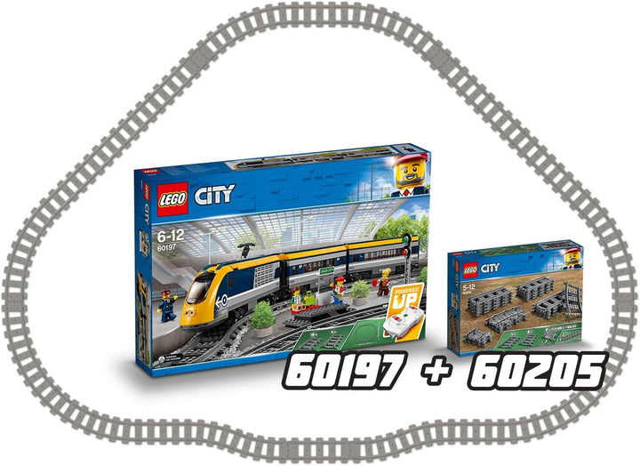 LEGO 60205 City Tracks, 20 piese, set de expansiune pentru copii, băieți și fete, set de jucării