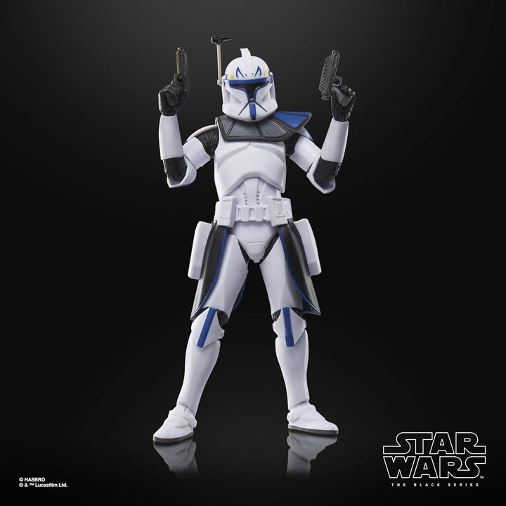 Star Wars seria neagră Clone Captain Rex, Star Wars: Ahsoka Premium Action Figure pentru a colecta (15 Cm)