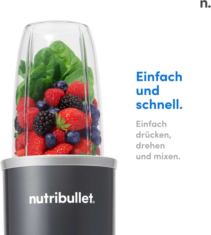 Nutribullet Original, Elektrischer Mixer, Zerkleinerer, Smoothiemixer, Smoothie Maker, 600 W Leistung, Einfach Und Schnell in Der Anwendung, Kompakt, Leicht Zu Reinigen, NB603DG