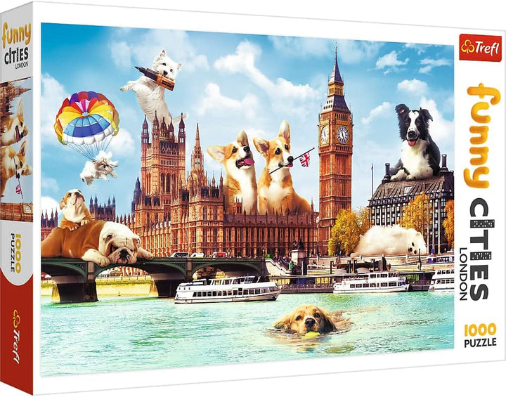 Puzzle Jigsaw - "1000" - Portrete de câini amuzante