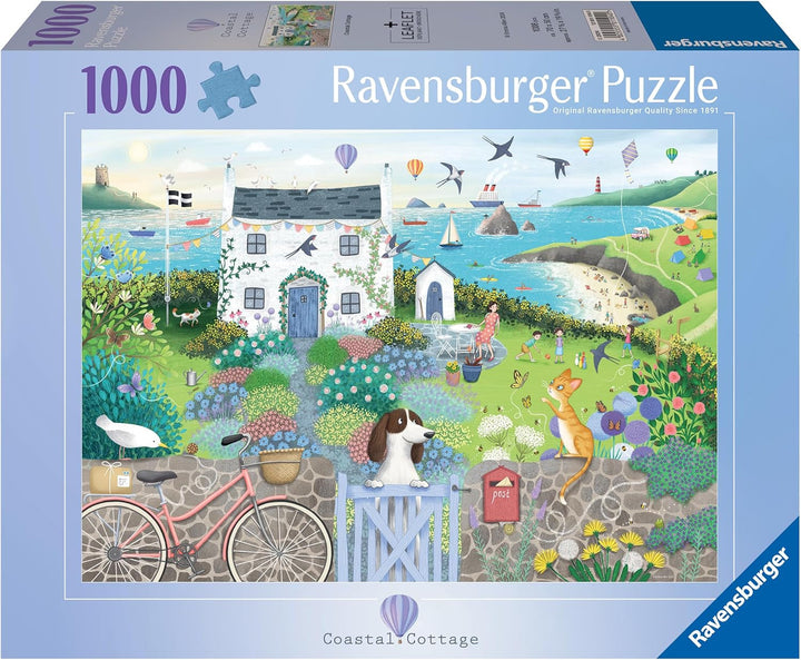 Ravensburger Puzzle 12001104 - Coastal Cottage- puzzle jigsaw 1000 piese pentru adulți și copii de peste 14 ani